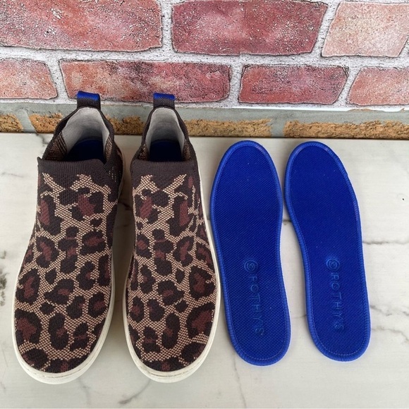 Rothy's leopard print high top sneakers size 7.5 - Picture 8 of 11
